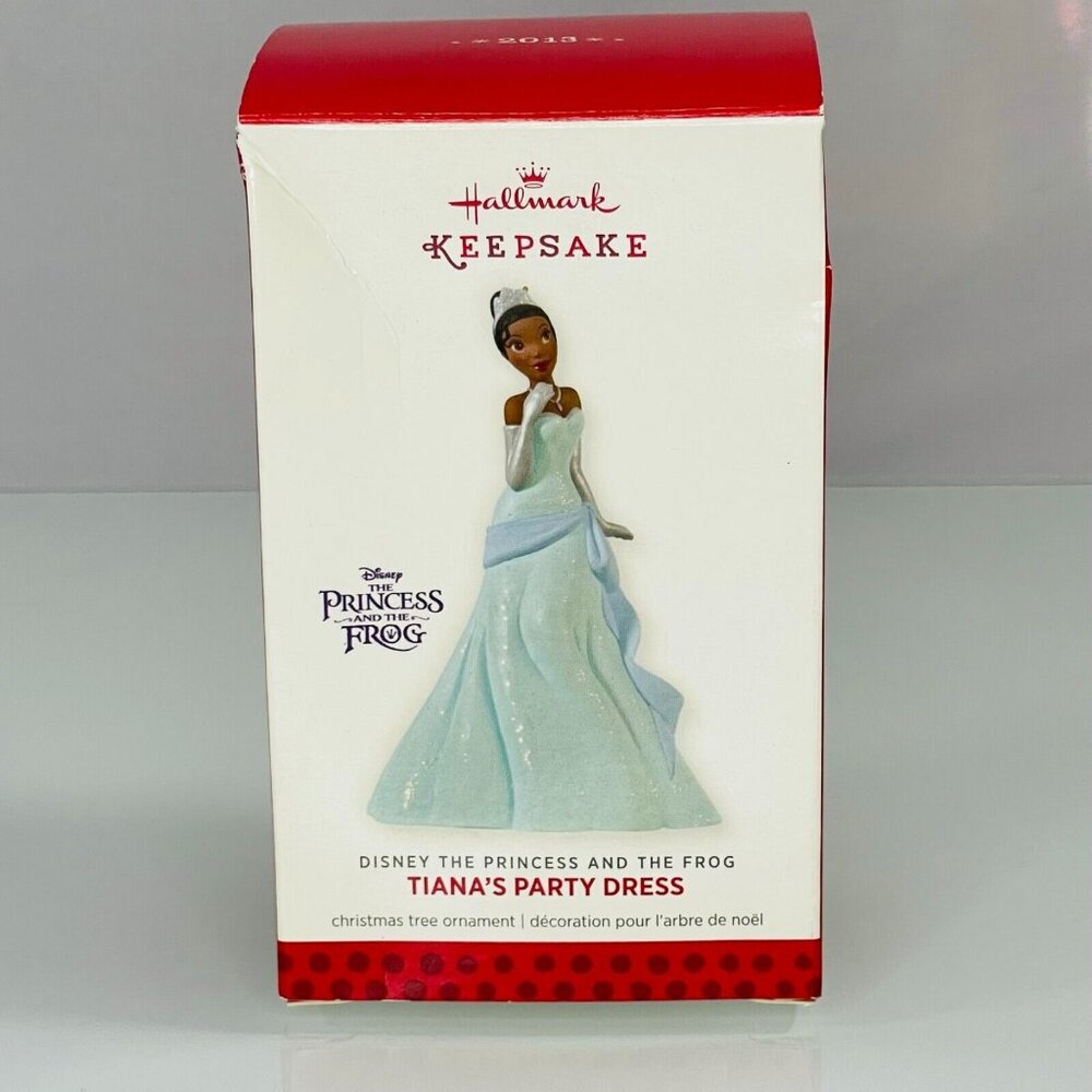 Hallmark Disney Princess and the Frog Tiana's Party Dress Ornament NIB